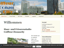 Tablet Screenshot of coiffeur-donaucity.at